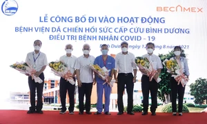 Bình Dương và Becamex đưa bệnh viện dã chiến hồi sức cấp cứu vào hoạt động