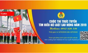 Cuộc thi trực tuyến tìm hiểu Bộ luật Lao động năm 2019