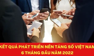 Kết quả phát triển nền tảng số Việt Nam 6 tháng đầu năm 2022