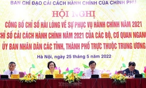 Thái Nguyên xếp thứ 6/63 tỉnh, thành phố về Chỉ số cải cách hành chính năm 2021