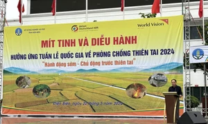 Mít tinh hưởng ứng Tuần lễ quốc gia về Phòng chống thiên tai năm 2024