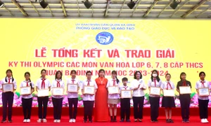 Hà Nội: Quận Ba Đình trao 91 giải Nhất tại cuộc thi Olympic các môn Văn hóa và Khoa học