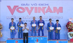 Nam Định giành Nhất toàn đoàn Giải vô địch Vovinam miền Bắc năm 2024