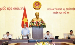 Khai mạc Phiên họp thứ 33 của Ủy ban Thường vụ Quốc hội