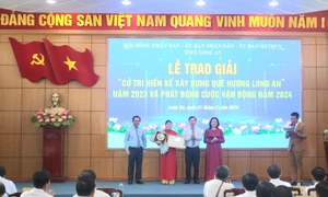 10 tác giả đoạt giải Cuộc vận động “Cử tri hiến kế xây dựng quê hương Long An” năm 2023