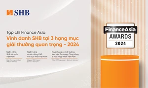 SHB lập hattrick giải thưởng tại FinanceAsia Awards 2024