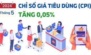 Chỉ số giá tiêu dùng tháng 5.2024 tăng 0,05%