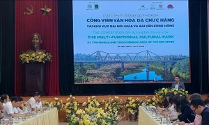 Thi ý tưởng quy hoạch công viên văn hóa khu vực bãi nổi giữa và ven sông Hồng