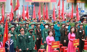 Hà Tĩnh: 1.500 thanh niên ưu tú lên đường nhập ngũ