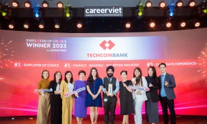 Techcombank 3 năm liên tiếp dẫn đầu “Top 1 nhà tuyển dụng được yêu thích”