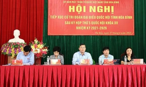 Hòa Bình: Đoàn ĐBQH tỉnh tiếp xúc cử tri huyện Đà Bắc