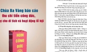 Chùa Ba Vàng chính thức công bố báo cáo thu chi tiền công đức, tài trợ cho di tích và hoạt động lễ hội