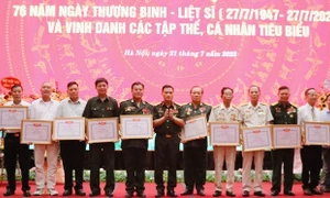 Vinh danh 70 tập thể, cá nhân thương, bệnh binh tiêu biểu