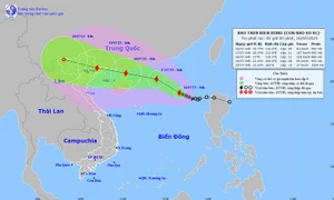 Ngày 16.7: Áp thấp nhiệt đới mạnh lên thành bão số 1, hướng về vịnh Bắc Bộ