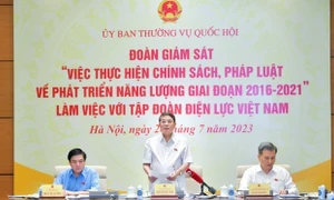 Phó Chủ tịch Quốc hội Nguyễn Đức Hải chủ trì cuộc làm việc của Đoàn giám sát về năng lượng với Tập đoàn Điện lực Việt Nam