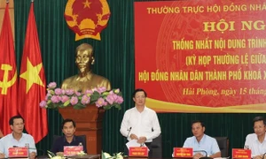 Hải Phòng: Thống nhất nội dung, chương trình kỳ họp giữa năm, HĐND thành phố Khóa XVI