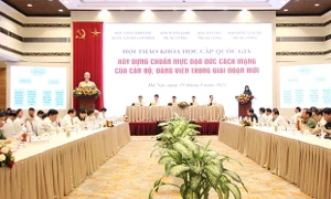 Hội thảo khoa học quốc gia về xây dựng chuẩn mực đạo đức cách mạng của cán bộ, đảng viên trong giai đoạn mới