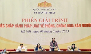 Ủy ban Tư pháp tổ chức Phiên giải trình ''việc chấp hành pháp luật về phòng, chống mua bán người''