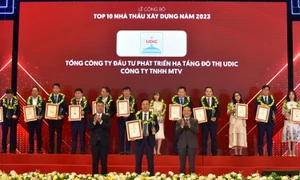 UDIC được vinh danh top 10 Nhà thầu xây dựng năm 2023