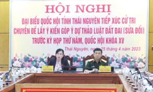 Đoàn ĐBQH tỉnh Thái Nguyên tiếp xúc cử tri chuyên đề về Dự thảo Luật Đất đai (sửa đổi)