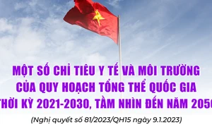 Một số chỉ tiêu y tế và môi trường của quy hoạch tổng thể quốc gia 2021-2030