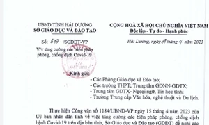 Hải Dương tăng cường các biện pháp phòng, chống Covid-19 tại các trường học