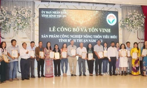 Bình Thuận công bố và tôn vinh sản phẩm công nghiệp nông thôn tiêu biểu