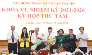 Hà Nội: Ông Nguyễn Thanh Tịnh được bầu giữ chức Phó Chủ tịch UBND quận Tây Hồ