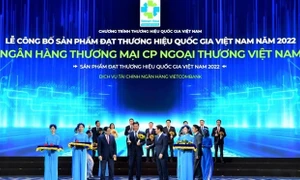 Vietcombank lần thứ 8 liên tiếp đạt Thương hiệu Quốc gia Việt Nam