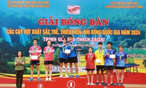 Bóng bàn CAND - T&T về nhất toàn đoàn với 14 huy chương vàng giải trẻ quốc gia