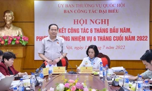 Phó Chủ tịch Thường trực Quốc hội Trần Thanh Mẫn dự Hội nghị sơ kết hoạt động 6 tháng đầu năm của Ban Công tác đại biểu