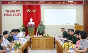 Ủy ban Quốc phòng và An ninh khảo sát về phòng thủ dân sự tại tỉnh Bình Thuận