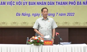 Phó Chủ tịch Quốc hội, Thượng tướng Trần Quang Phương chủ trì làm việc với TP. Đà Nẵng về giám sát thực hành tiết kiệm, chống lãng phí