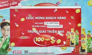 Bất ngờ trúng 100 triệu đồng khi giải khát với Number 1