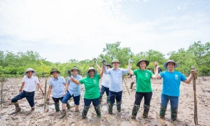 UNDP tiếp tục hỗ trợ xây dựng nhà an toàn chống chịu biến đổi khí hậu ở Thanh Hóa