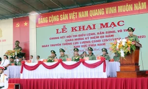 Khai mạc Hội thi điều lệnh, bắn súng, võ thuật Công an nhân dân