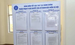 BHXH Việt Nam yêu cầu niêm yết công khai 2 nhóm thủ tục hành chính liên thông điện tử