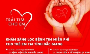 “Trái tim cho em” và hành trình tới với trẻ em tỉnh Bắc Giang