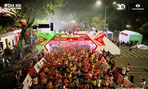 Giải Marathon Quốc tế Hà Nội Techcombank là một trong các sự kiện thể thao tiêu biểu chào mừng 70 năm giải phóng Thủ đô