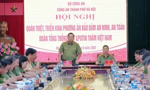 Đảm bảo tuyệt đối an ninh, an toàn Đoàn Tổng thống Nga thăm chính thức Việt Nam