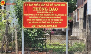 Long An: Chấn chỉnh việc kinh doanh bất động sản trái phép tại dự án Cát Tường Phú An