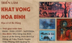 Triển lãm tranh "Khát vọng hòa bình" của danh họa Lê Bá Đảng