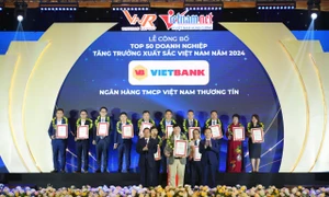 Vietbank được vinh danh top 50 doanh nghiệp tăng trưởng xuất sắc Việt Nam năm 2024