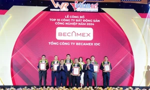 Becamex IDC lần thứ 4 liên tiếp đạt danh hiệu công ty bất động sản công nghiệp uy tín nhất Việt Nam