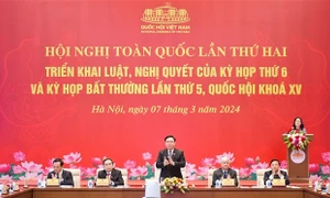 Kết luận của UB Thường vụ Quốc hội tại Hội nghị toàn quốc lần thứ hai triển khai luật, nghị quyết