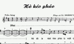 "Hò kéo pháo" - Giai điệu góp phần cho niềm tin chiến thắng