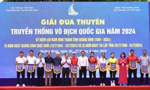 Khai mạc giải Đua thuyền truyền thống vô địch Quốc gia năm 2024 tại Quảng Bình