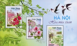 Phát hành chuỗi tem "Hà Nội 12 mùa hoa"