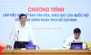 Thường trực Ủy ban Văn hóa, Giáo dục làm việc với Trung ương Đoàn TNCS Hồ Chí Minh