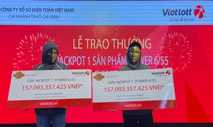 Vietlott trao giải Jackpot 314 tỷ đồng